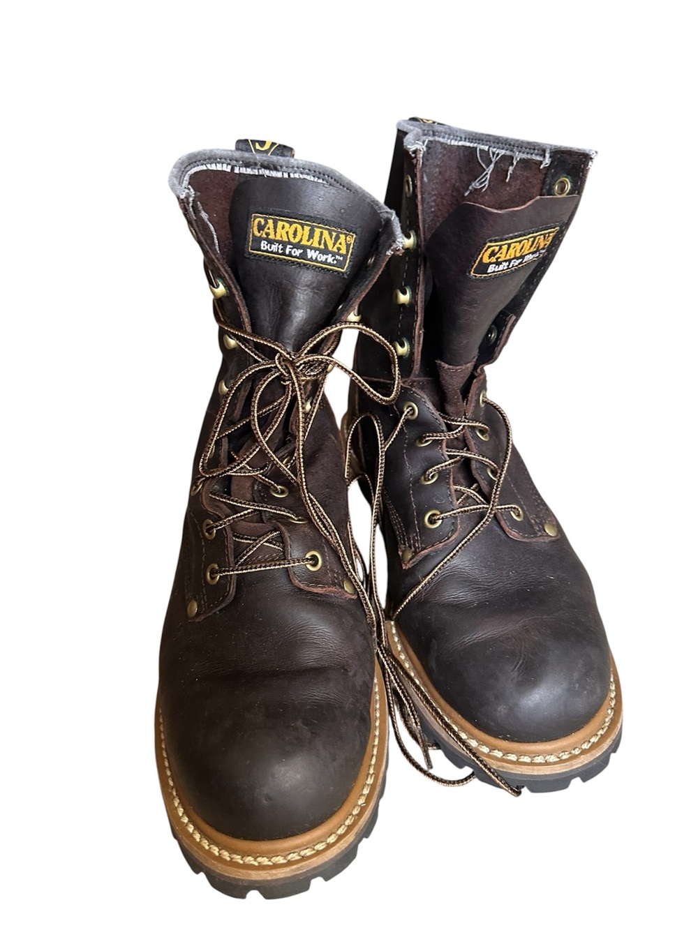 Carolina Men's Brown Work Boots - Rugged Lace-Up Safety Boots
